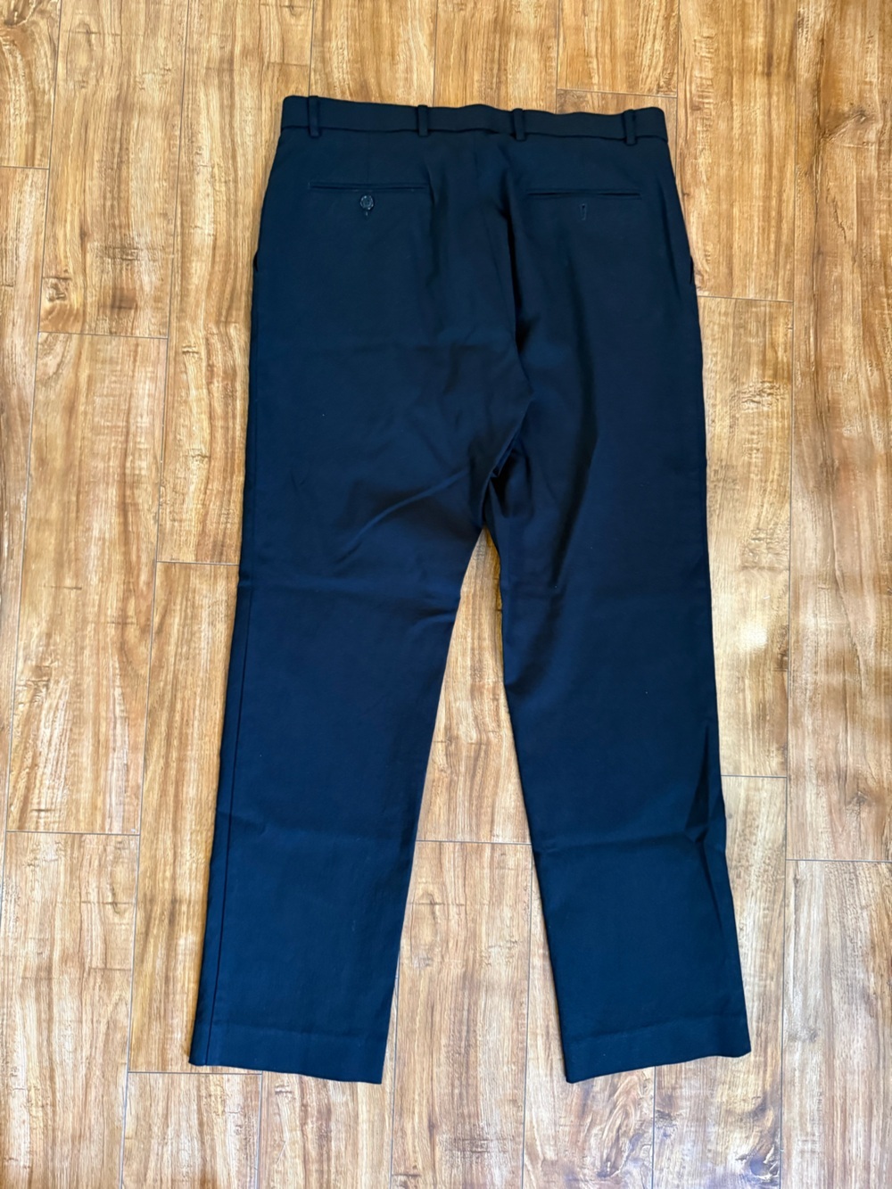 TOMMY HILFIGER Men's Classic Black Dress Pants Straight Front Slacks Size 33x32 - Picture 7 of 9